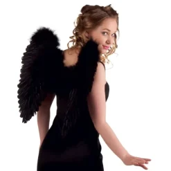 Accessoire Ailes d'Ange Noires Pliables