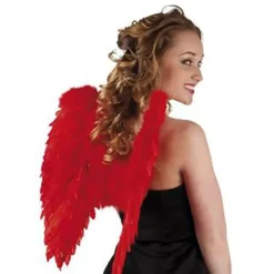 Accessoire ailes d'ange rouges pliables