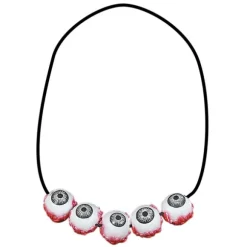Accessoire de Déguisement Collier 5 Oeils Sanguinolants