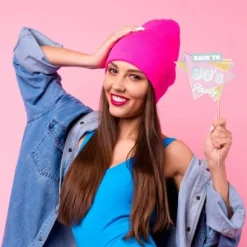 8 accessoires holographiques pour photobooth - Collection 90's Party