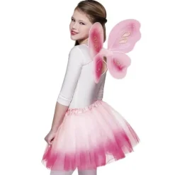 Ailes et Tutu de Fée Rose Fille