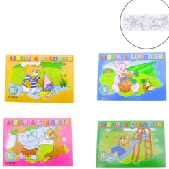 Album à colorier de 16 pages - Modèle Aléatoire