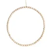 Anneau de perles en bois à suspendre - 35,5 cm