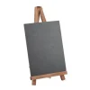 Ardoise avec chevalet en bois - 15 x 30 x 19 cm