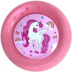 Assiette réutilisable - Diamètre 21 cm - Licorne