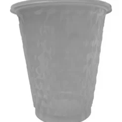 100 assiettes blanches en plastique réutilisable - Diamètre 20,5 cm