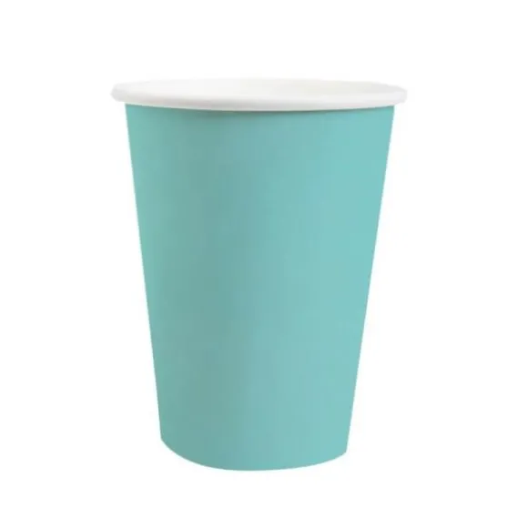 10 Assiettes Carrées Compostables Rainbow 23 cm - Couleur au choix