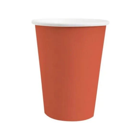 10 Assiettes Carrées Compostables Rainbow 23 cm - Couleur au choix