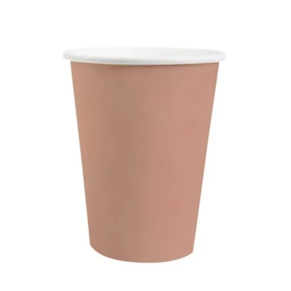 10 Assiettes Carrées Compostables Rainbow 23 cm - Couleur au choix
