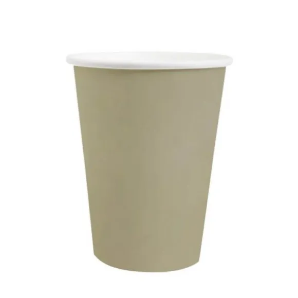 10 Assiettes Carrées Compostables Rainbow 23 cm - Couleur au choix