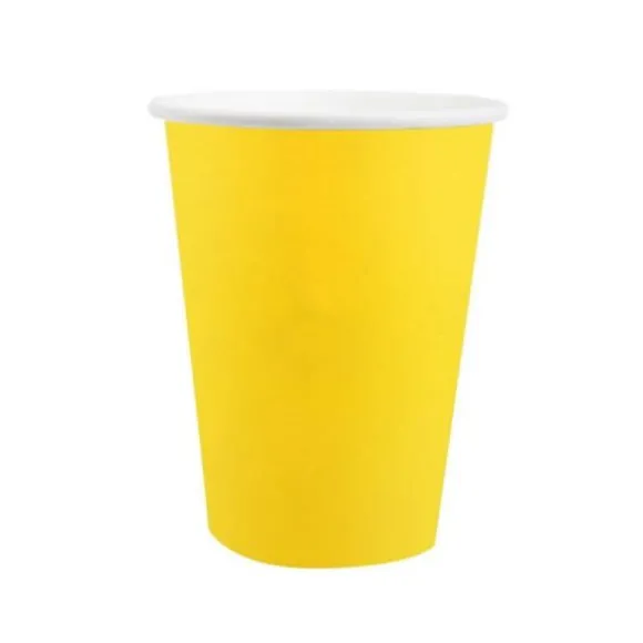 10 Assiettes Carrées Compostables Rainbow 23 cm - Couleur au choix