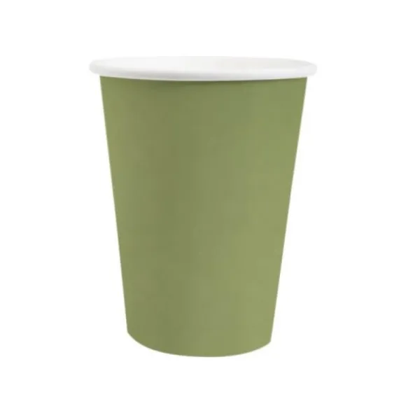 10 Assiettes Carrées Compostables Rainbow 23 cm - Couleur au choix