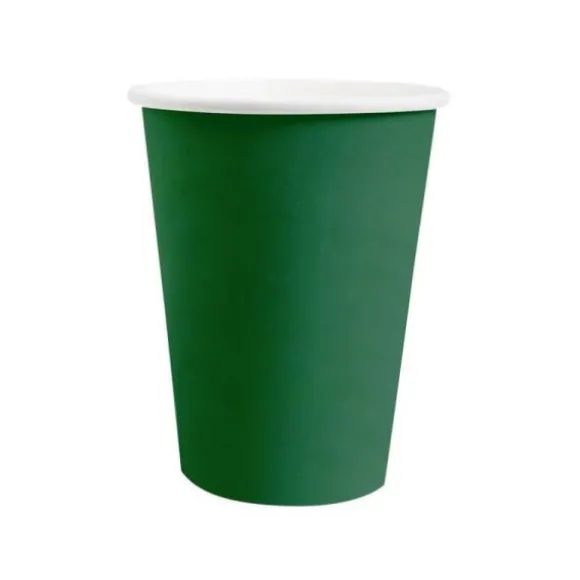 10 Assiettes Carrées Compostables Rainbow 23 cm - Couleur au choix