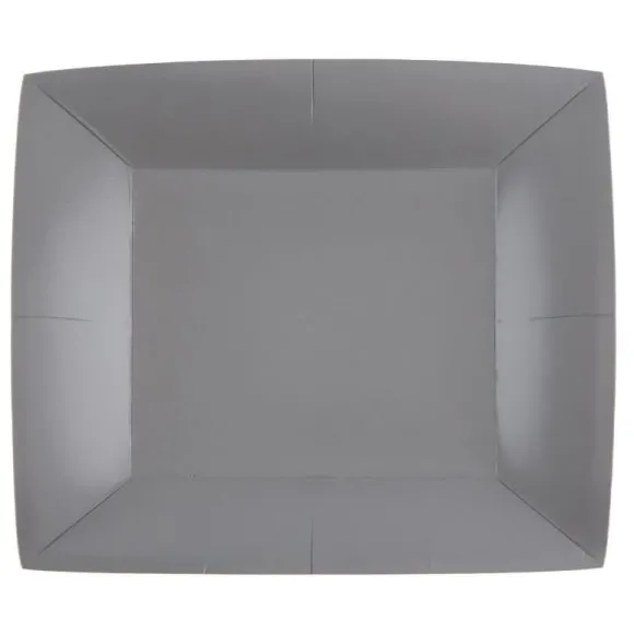 10 Assiettes Carrées Compostables Rainbow 23 cm - Couleur au choix
