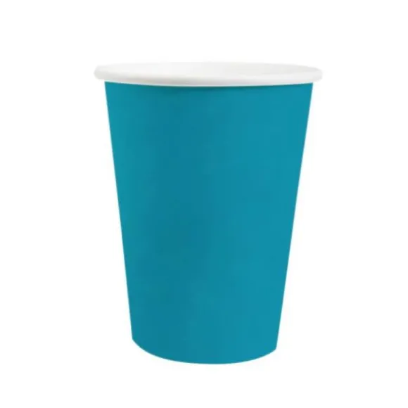 10 Assiettes Carrées Compostables Rainbow 23 cm - Couleur au choix