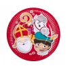 10 assiettes carton - 18 cm - St Nicolas