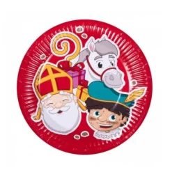 10 assiettes carton - 23 cm - St Nicolas