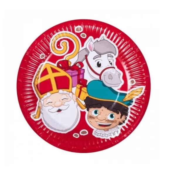10 assiettes carton - 23 cm - St Nicolas