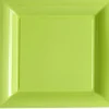 12 Assiettes Cocktail Carrée en Plastique - Ivoire