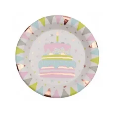 10 Assiettes en carton - 1 an