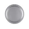 8 Assiettes en Carton Argents - 23 cm