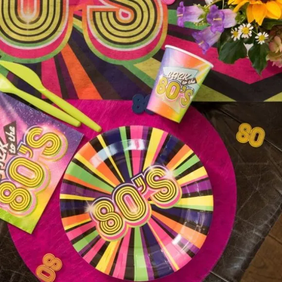 10 Assiettes en carton - Back to the 80's