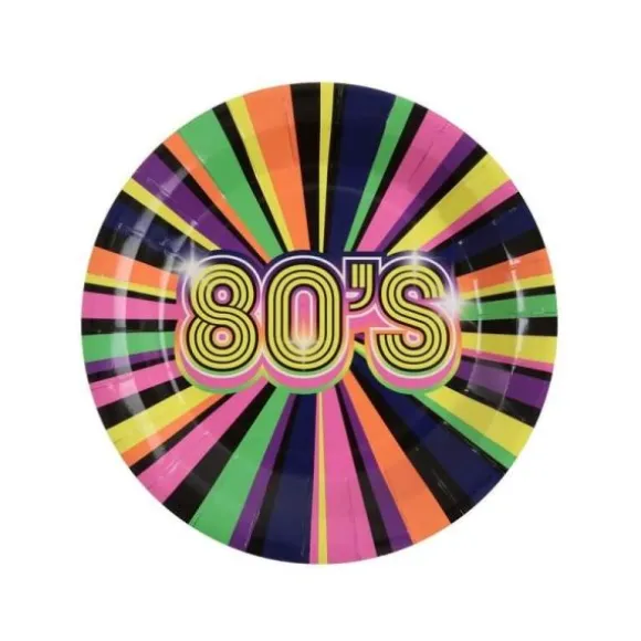 10 Assiettes en carton - Back to the 80's