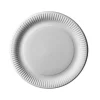 12 Assiettes en Carton - 29 cm - Blanc - "Pure"