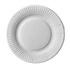 25 Assiettes en carton - 19 cm - Blanc - "Pure"