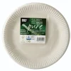 25 Assiettes en Carton - 23 cm - Blanc - "Pure"