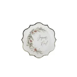 8 Assiettes en carton - Collection Boho Blush et Or