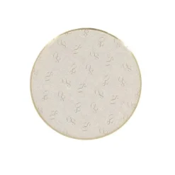 6 assiettes en carton - Diamètre 18 cm - Collection Gold'n Age - Âge au choix