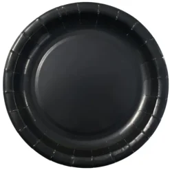 10 assiettes en carton - Diamètre 18 cm - Couleur au choix