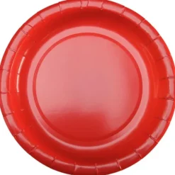10 assiettes en carton - Diamètre 18 cm - Couleur au choix