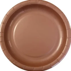 10 assiettes en carton - Diamètre 18 cm - Couleur au choix