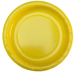 10 assiettes en carton - Diamètre 18 cm - Couleur au choix