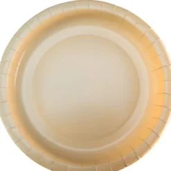 10 assiettes en carton - Diamètre 18 cm - Couleur au choix