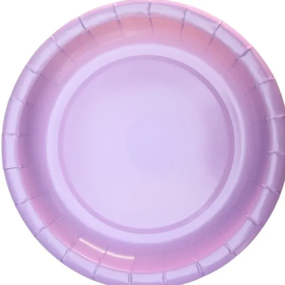10 assiettes en carton - Diamètre 22 cm - Couleur au choix