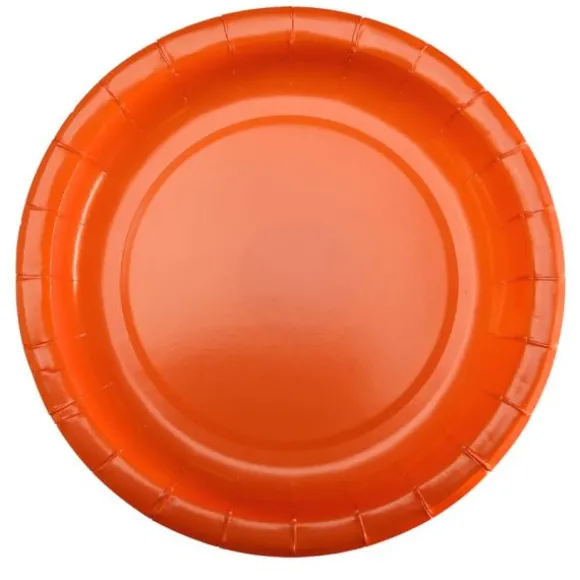 10 assiettes en carton - Diamètre 22 cm - Couleur au choix