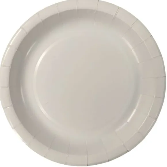 10 assiettes en carton - Diamètre 22 cm - Couleur au choix