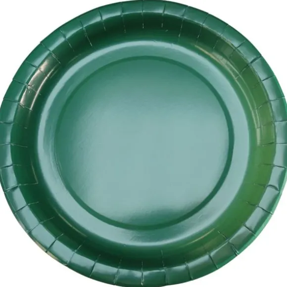 10 assiettes en carton - Diamètre 22 cm - Couleur au choix