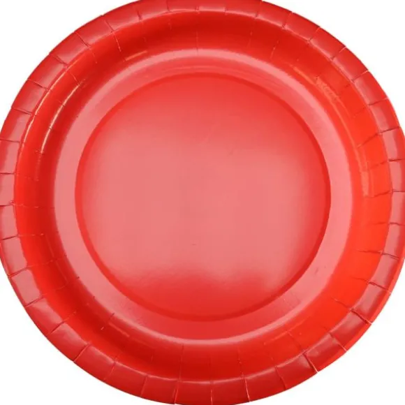 10 assiettes en carton - Diamètre 22 cm - Couleur au choix