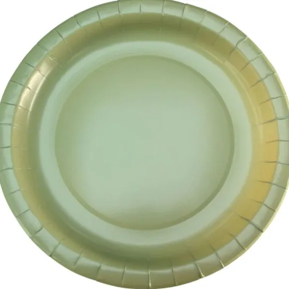 10 assiettes en carton - Diamètre 22 cm - Couleur au choix