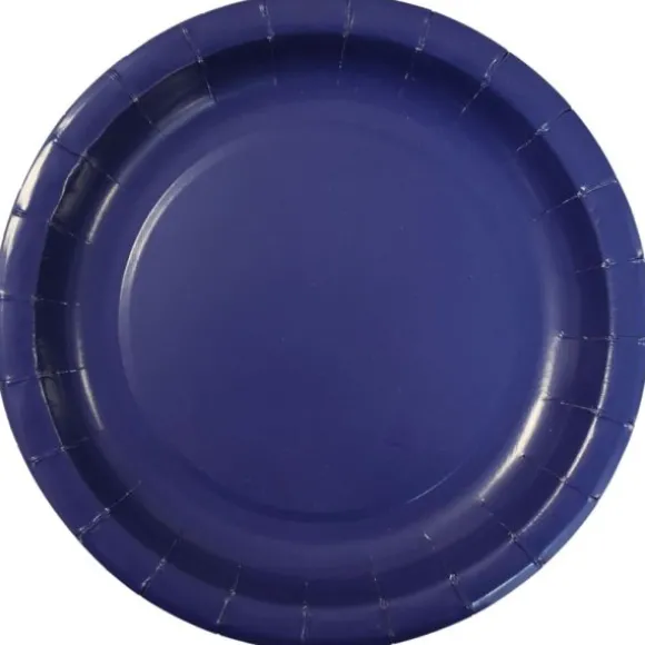 10 assiettes en carton - Diamètre 22 cm - Couleur au choix