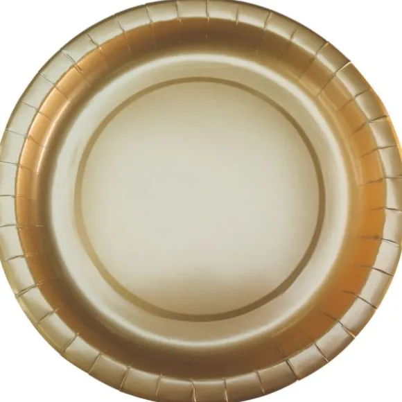 10 assiettes en carton - Diamètre 22 cm - Couleur au choix