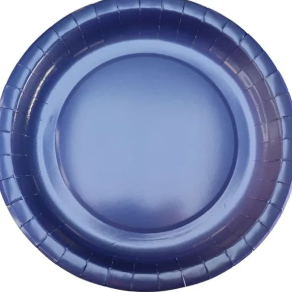 10 assiettes en carton - Diamètre 22 cm - Couleur au choix