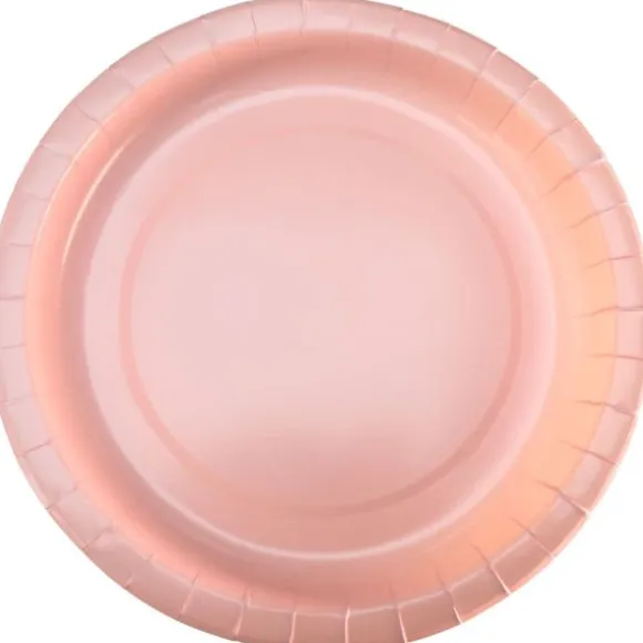 10 assiettes en carton - Diamètre 22 cm - Couleur au choix