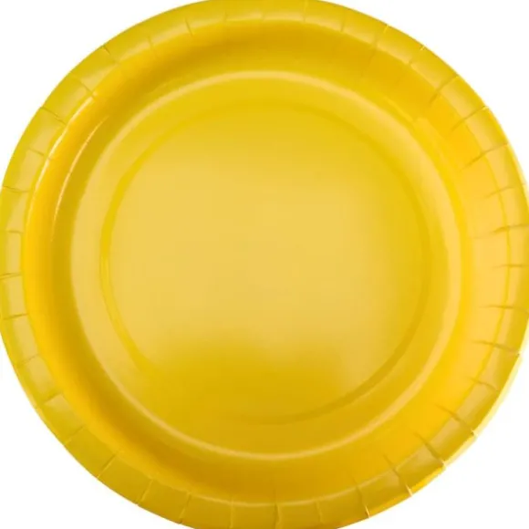 10 assiettes en carton - Diamètre 22 cm - Couleur au choix