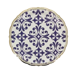 8 assiettes en carton - Diamètre 23 cm - Collection Dolce Vita