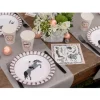 10 Assiettes en carton Equitation